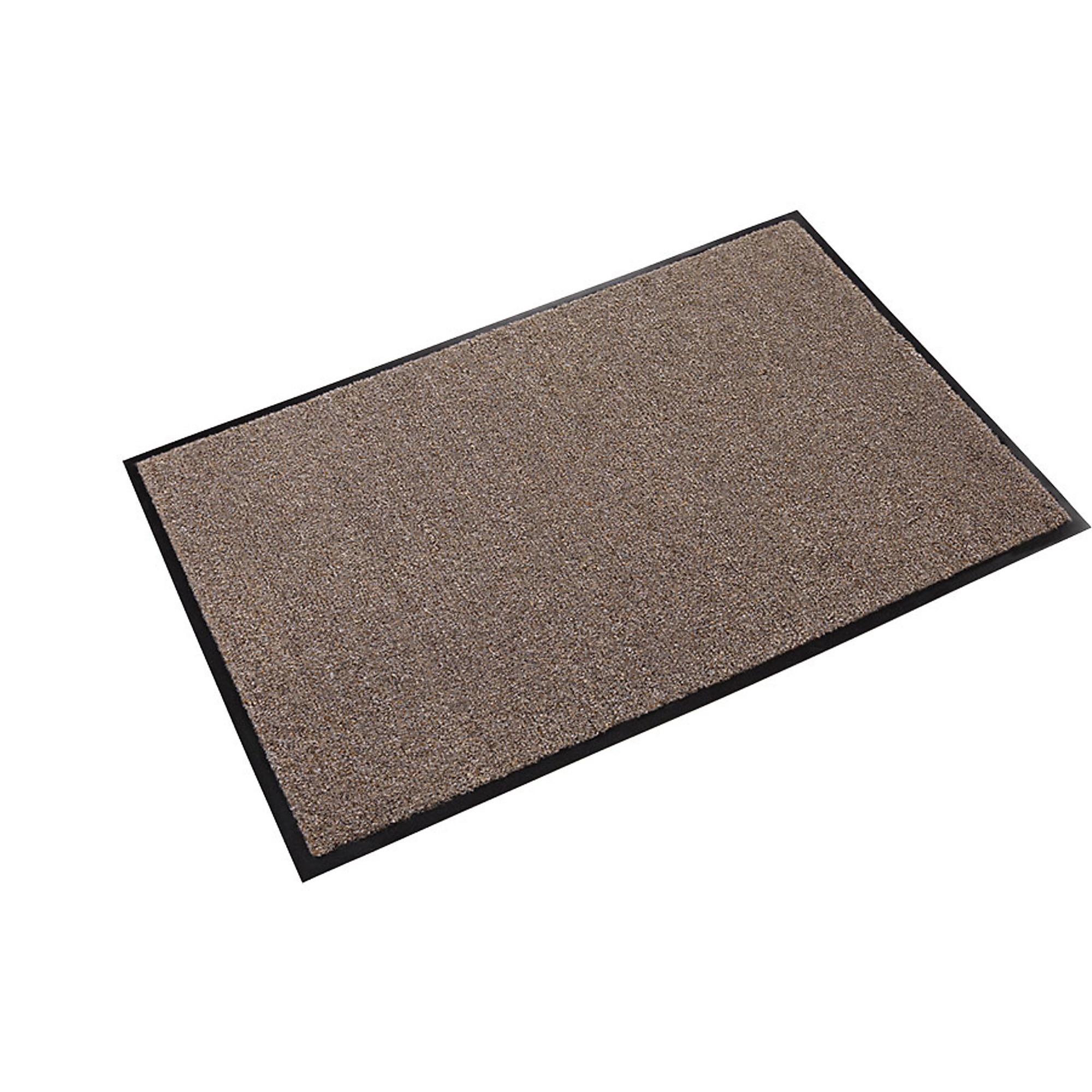 Crown Matting Technologies, Rely-On Olefin 4ft.x6ft. Pebble Brown, Width 48 in, Length 72 in, Thickness 3/8 in, Model# GS 0046PB